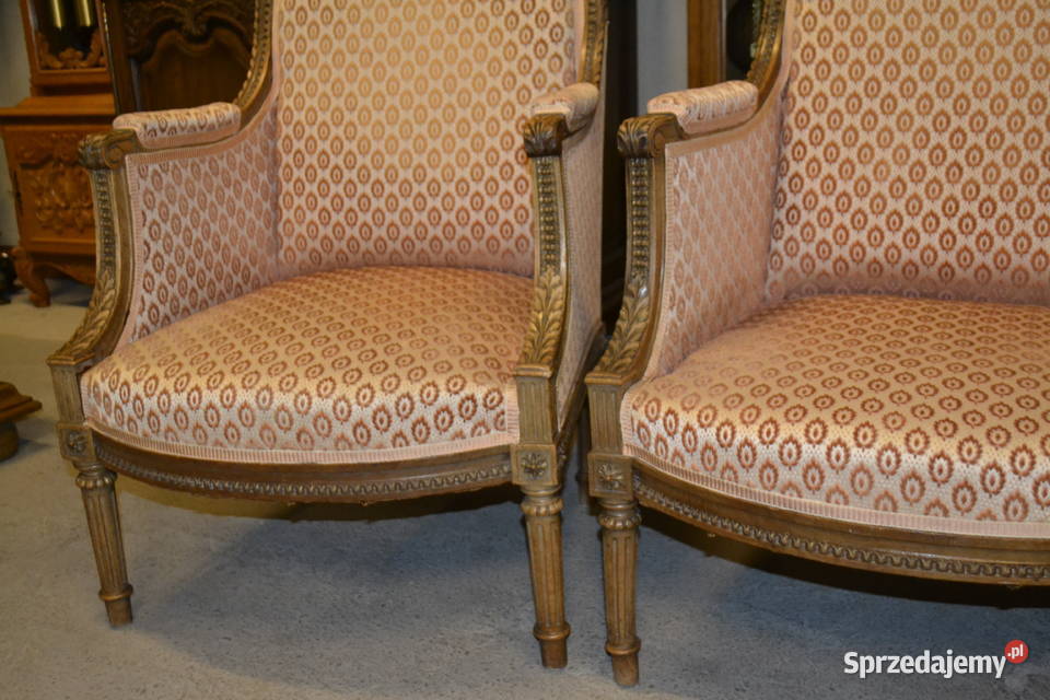 fotele kawowe Berżera orzech Będzin sprzedam