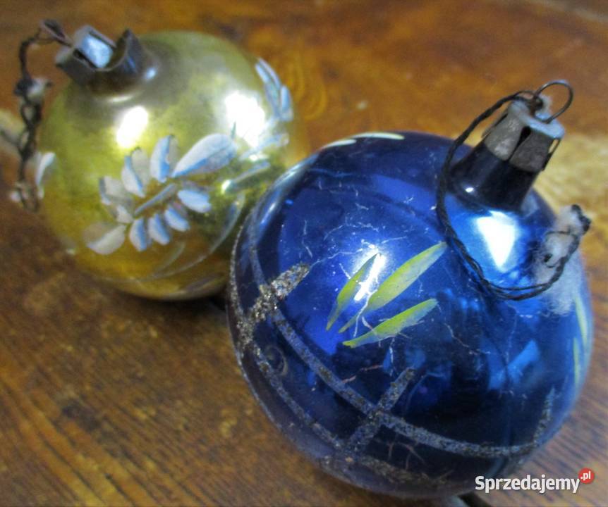 Bombki Szklane lata 60 PRL Nieporęt