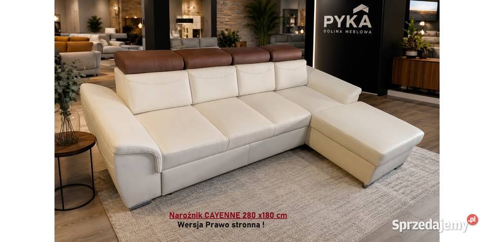 Nowy Narożnik Cayenne SKÓRA NATURALNA 180 x 280