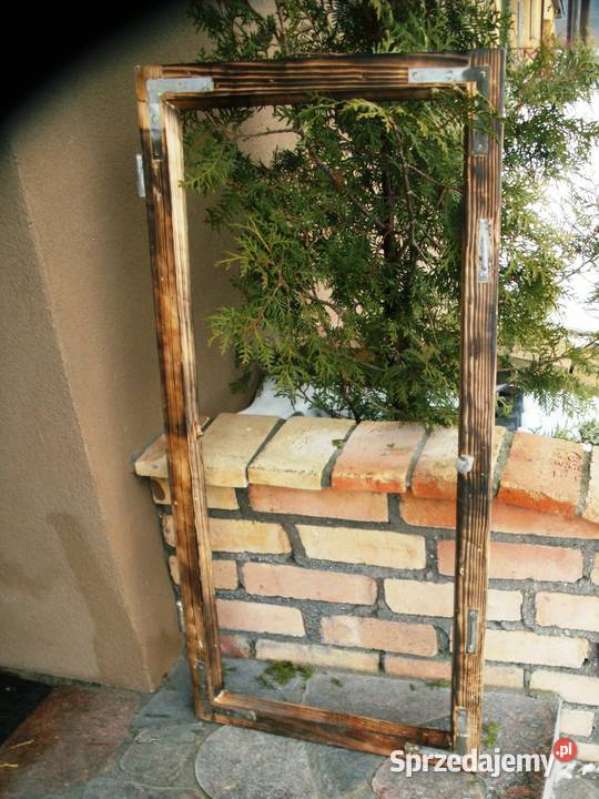 Rama okienna lustro aranżacja wnętrz 51x102 Antyki Ełk