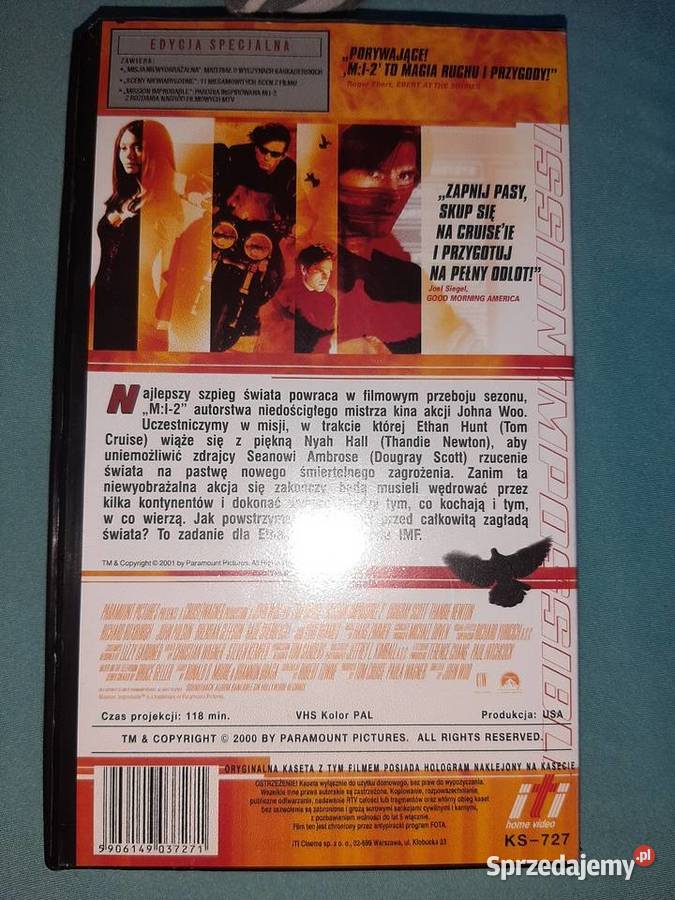 MI2 Mission Impossible 2 VHS Edycja Specjalna Inowrocław