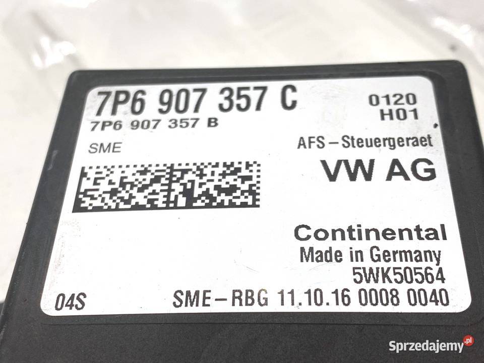 MODUŁ ŚWIATEŁ VW PASSAT B8 7P6907357C STEROWNIK Czujniki i sterowniki świateł