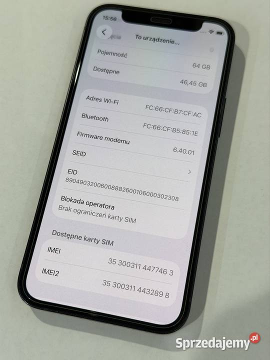 iPhone 12 Mini 64GB 100 Kondycja Czarny Telefony i Akcesoria wielkopolskie Kalisz