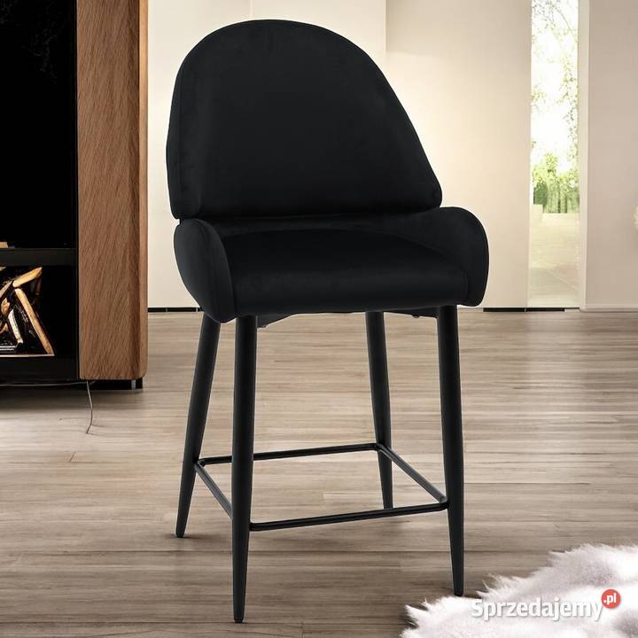 Hoker Tapicerowany Bergamo Czarny Wysyłka 24H Tarchały Małe sprzedam