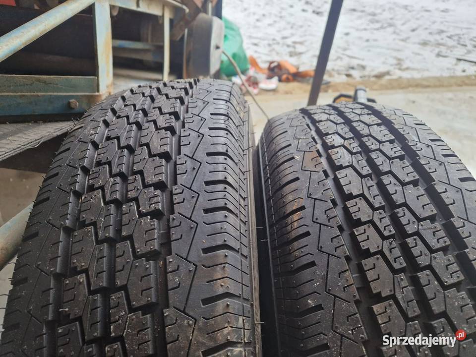 opony wielosezonowe 215R14C Nowe laweta Żeliszów sprzedam