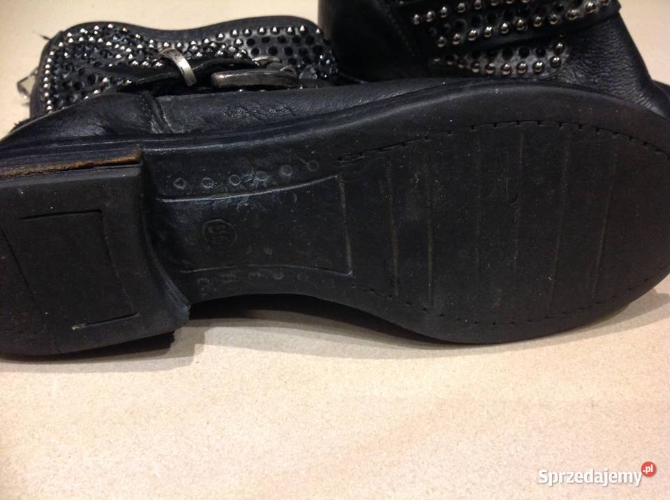 Wokery Damskie Skórzane 36 Czarne inna
