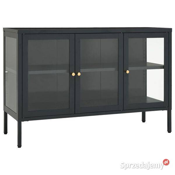 vidaXL Szafka boczna antracytowa 105x35x70 stal mazowieckie