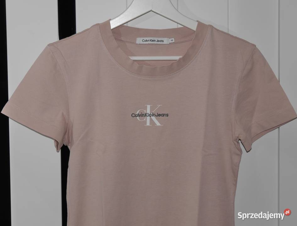 Calvin Klein śliczna bluzeczka haftowane logo 34 Wrocław