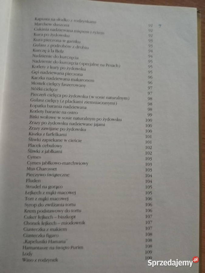 Kuchnia żydów polskich książka 1988 PRL