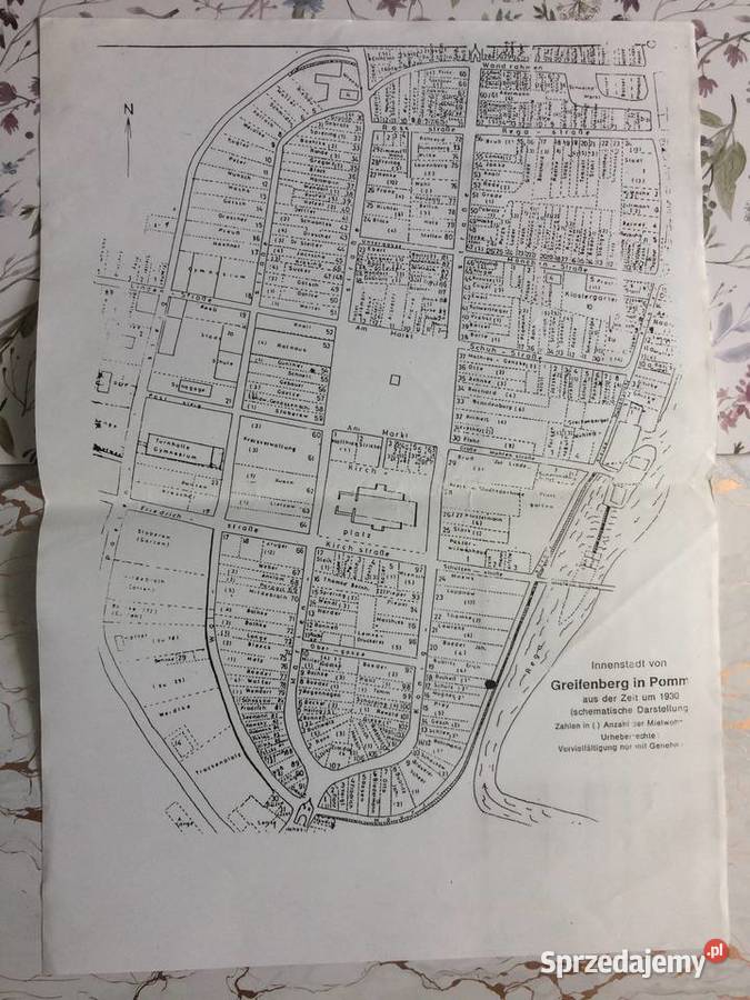 3834 Kopia Niemieckiego Planu Gryfic Szczecin