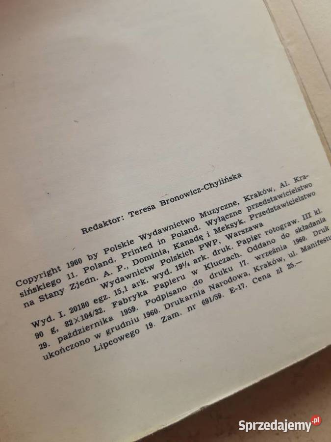 Wiolinem i basem Lucjan Kydryński 1960 śląskie Bielsko-Biała sprzedam