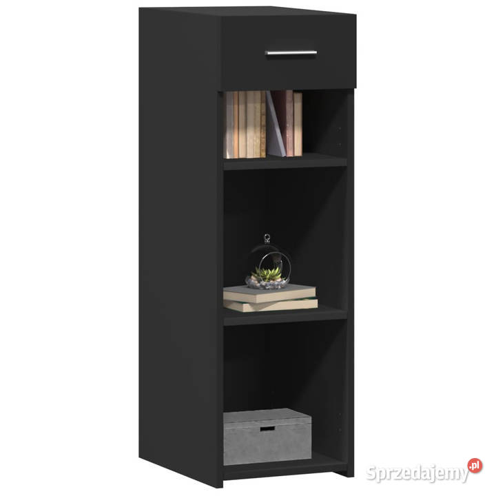 Szafka czarna 30x425x93 materiał drewnopochodny