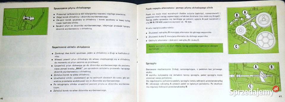 FSO Polonez Caro 15 16 Instrukcja Rok wydania 1991 Chełm