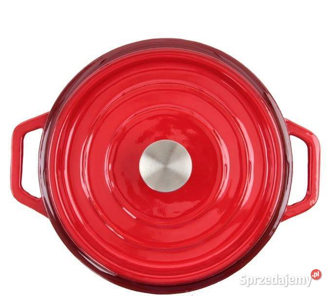 35L żeliwny garnek z samopodlewającą pokrywką Warszawa