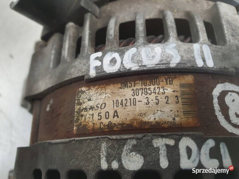ALTERNATOR Ford Focus MK2 II 16 TDCI 3M5T10300YD Rudka