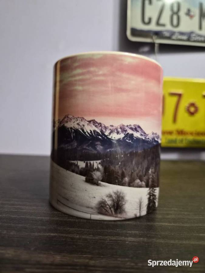 Kubek reklamowy z własną grafiką logiem tekstem Poznań