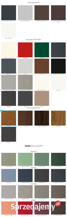 Drzwi stalowe zewnętrzne złoty dąb Wiśniowski Straszyn