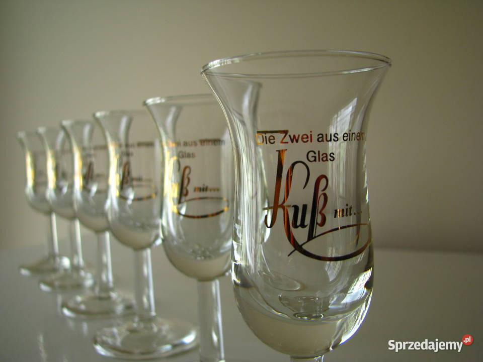 Kieliszki do brudzia na nóżce tulipan małopolskie Brzegi