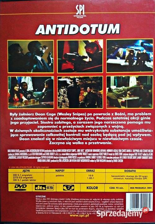 ANTIDOTUM WESLEY SNIPES Filmy