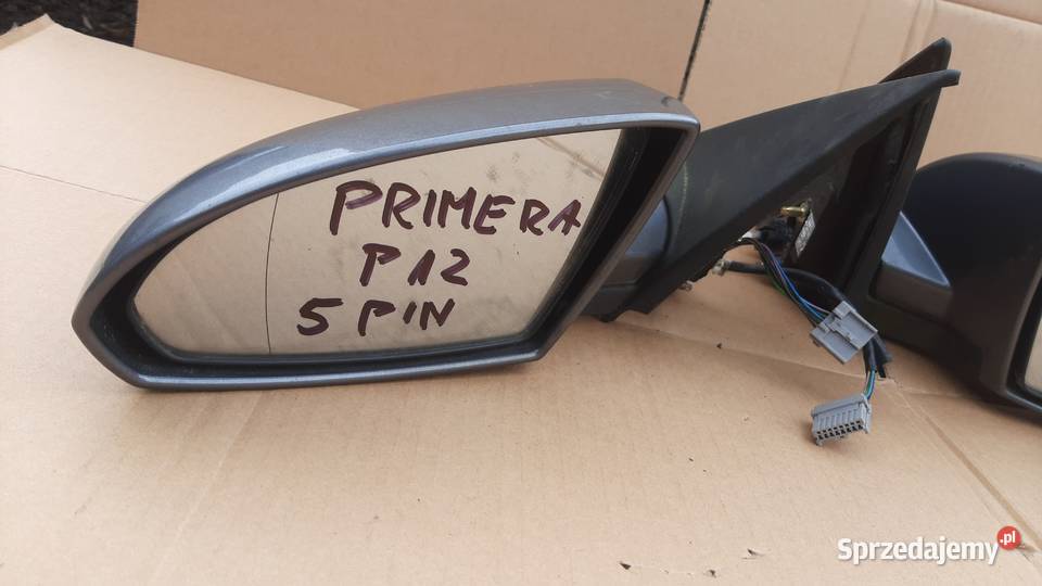 lusterko prawe lewe Nissan Primera P12 lak KY5G osobowe Dębno