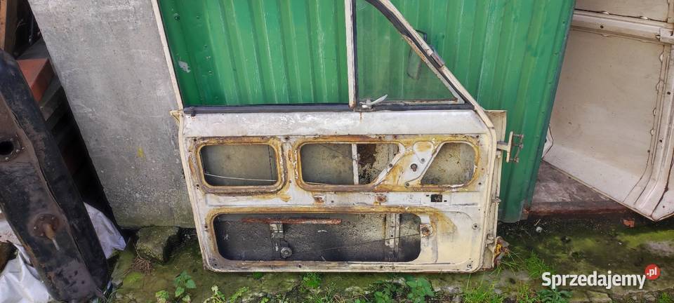 Syrena 105 drzwi lewe szyby klamki osobowe