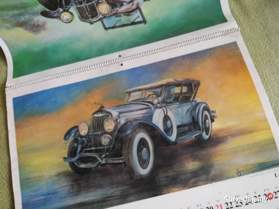 Kalendarze PRL Auta Przedwojenne 1993 Bajki Szczecin