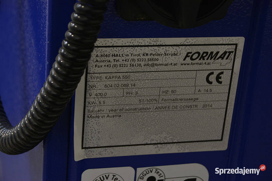 6571 PILARKA FORMATOWA FORMAT 4 KAPPA 550 Biertowice