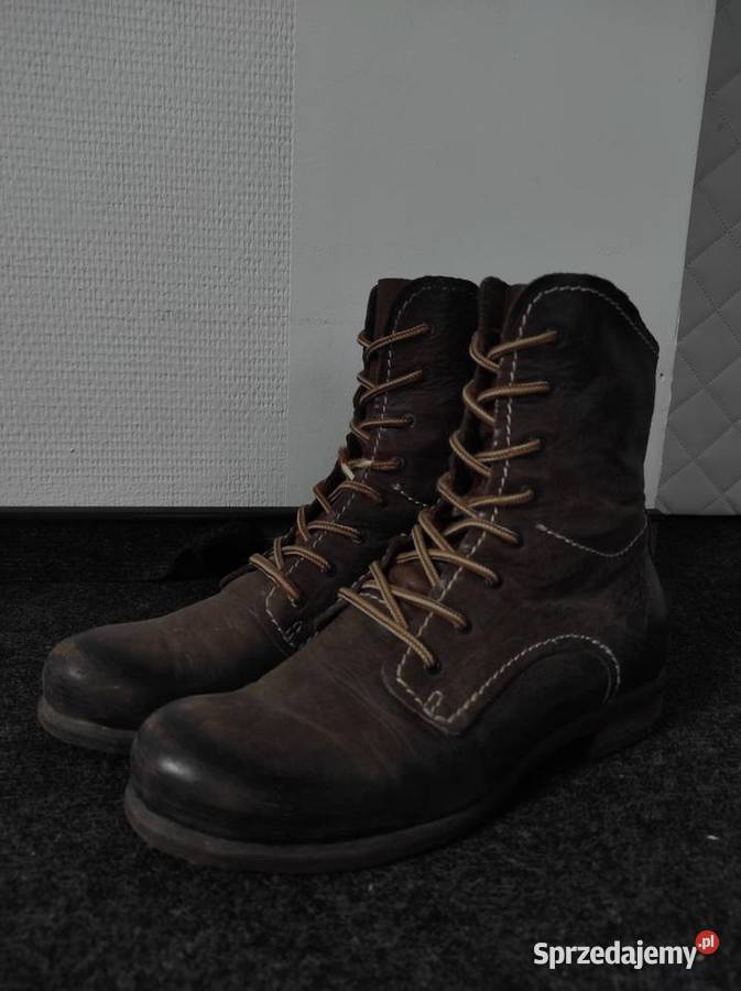 Skórzane buty wiązane brązowe wkładka 255 inna lubelskie Lublin sprzedam