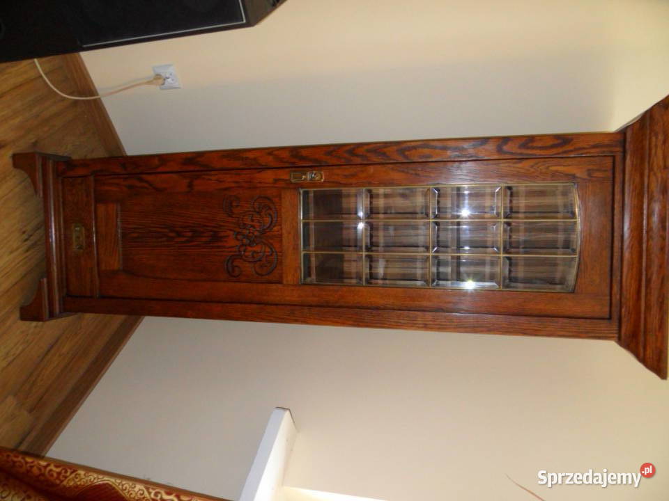 Dębowa witrynka Biblioteczka Lubartów