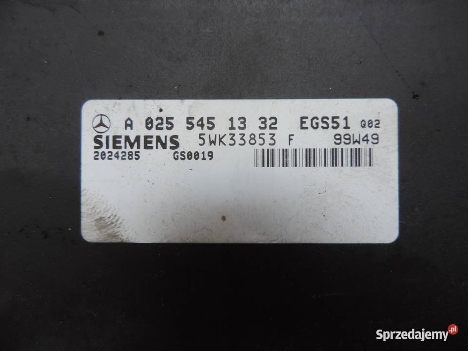 MERCEDES STEROWNIK SKRZYNI BIEGÓW A0255451332 Nowy Sącz