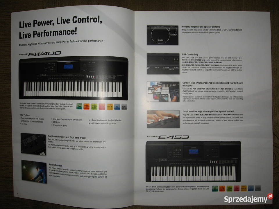Yamaha Digital Keyboards 2017 catalog katalog Instrumenty klawiszowe i MIDI Kępice