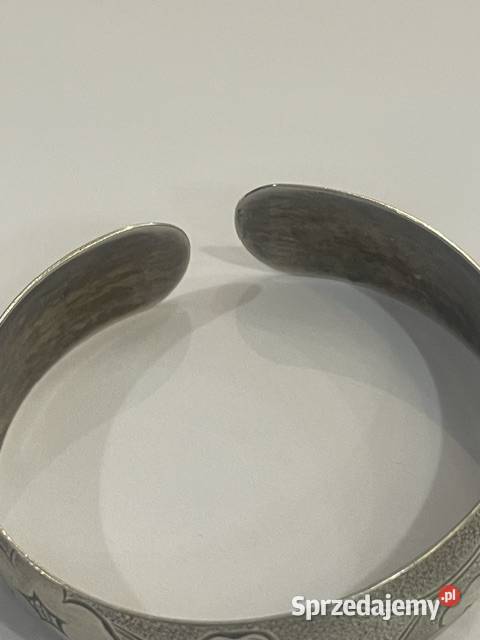 rebrna bransoletka 835 bangla z motywem sprzedam