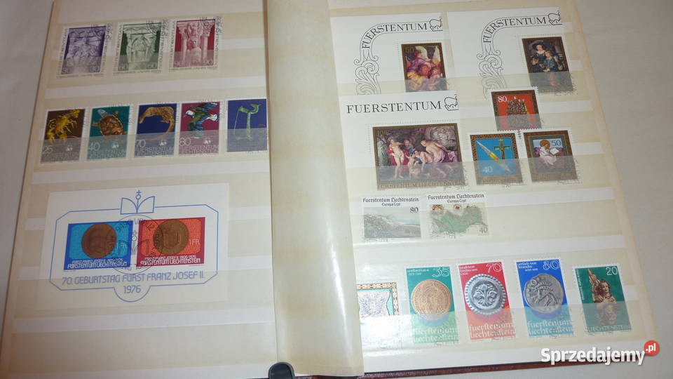 Album znaczków Lichtenstainu Filatelistyka