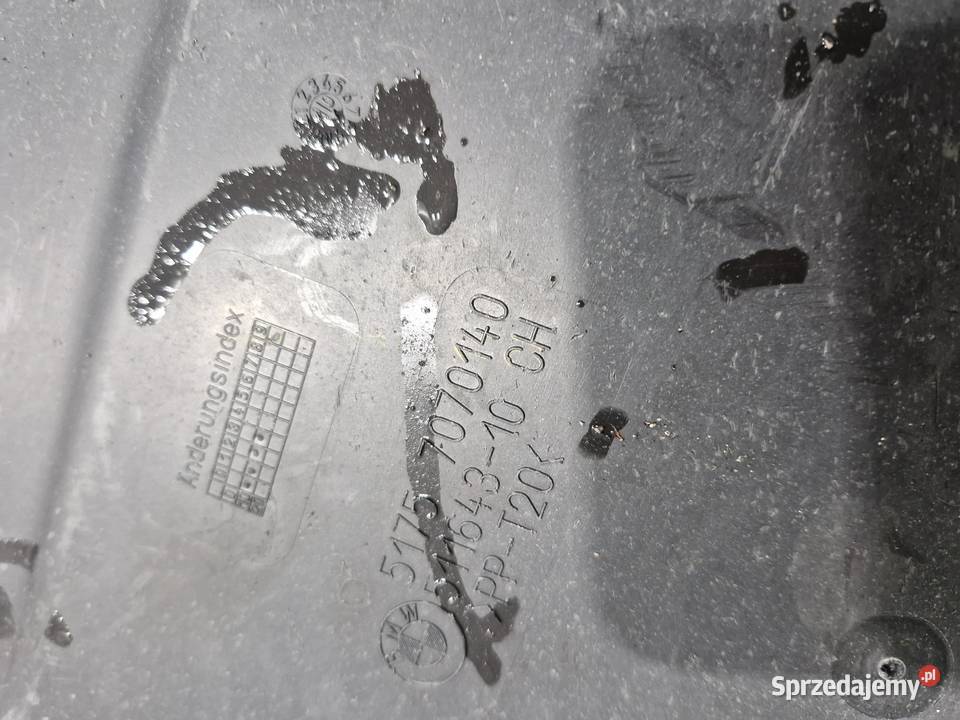 7070140 BMW E81 E87 OSŁONA PODWOZIA ZDERZAKA osobowe