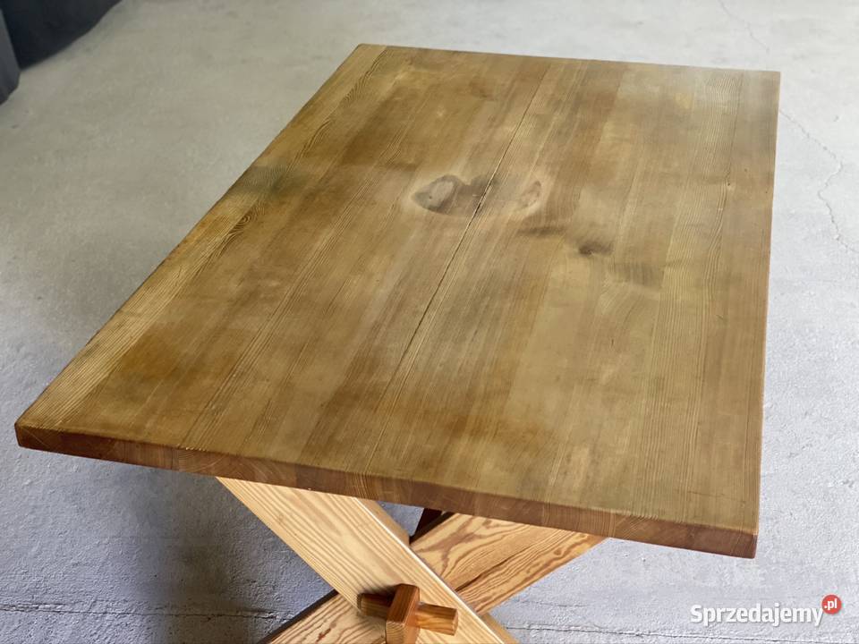 Solidny stół z litego drewna 150x90 zachodniopomorskie