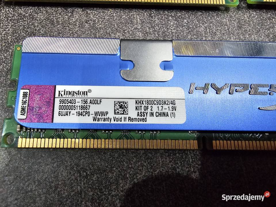 RAM Kingston 4G khkhx1800c9d3k24g DDR3 4 małopolskie