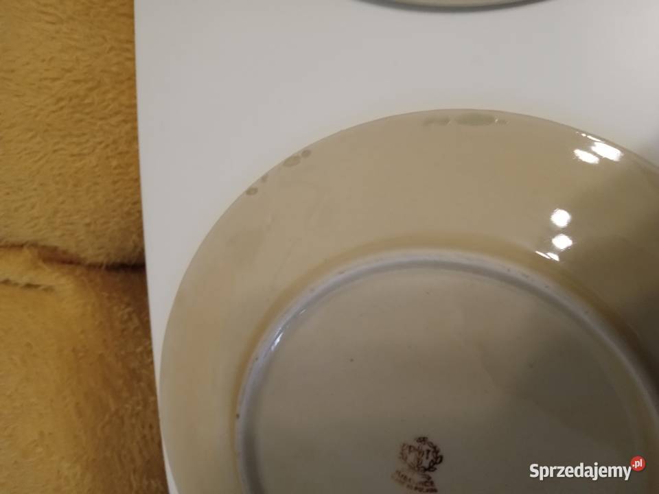6 talerzy z porcelitu Tułowice PRL Mysłowice