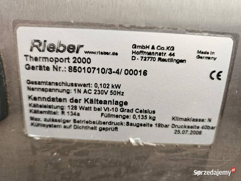 Wózek chłodniczy Rieber Thermoport 2000