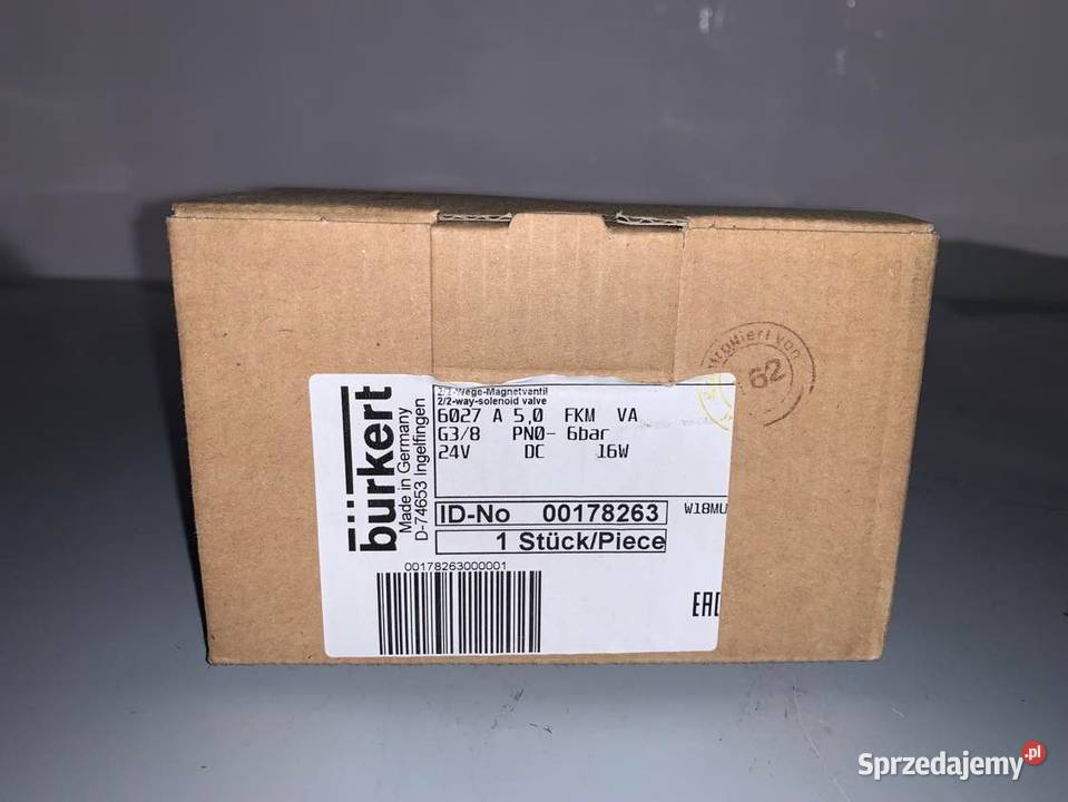 G38 Stainless Steel NO 24VDC Solenoid Valve 6027 Warszawa