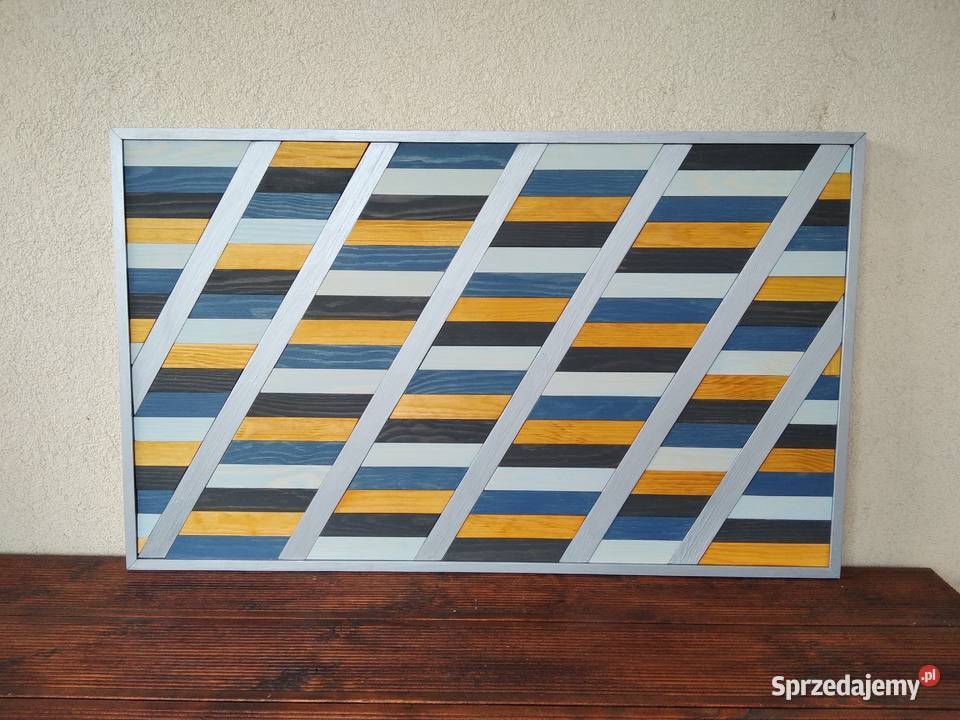Obraz mozaika dekoracja drewno 89 x 54 Gdynia