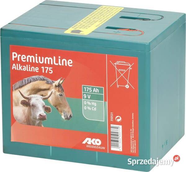 Bateria alkaliczna do elektryzatora 9V 175Ah małopolskie