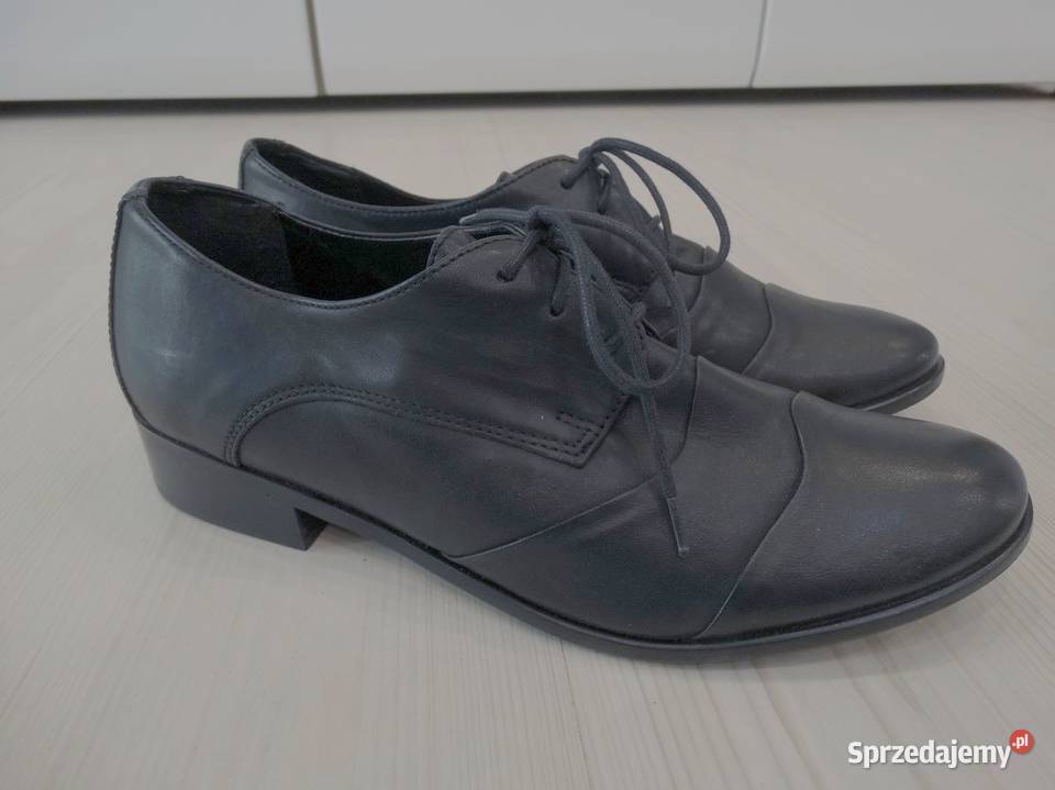 Buty Skórzane Skóra Naturalna Półbuty Oksfordki skóra Łomża