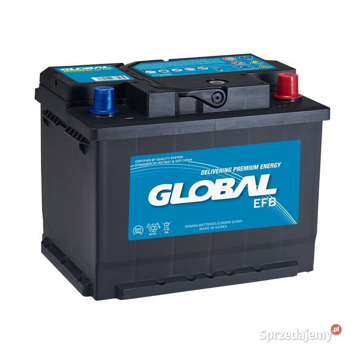 Akumulator 60Ah 560A Global EFB STARTSTOP P śląskie Gliwice