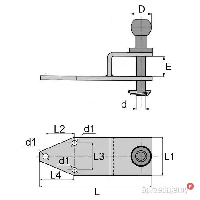 Zaczep dolny mini Kubota Hako Iseki Yanmar nieuszkodzony Maszyny rolnicze Łańcut