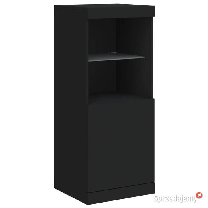 Szafka z oświetleniem LED czarna 41x37x100 Warszawa