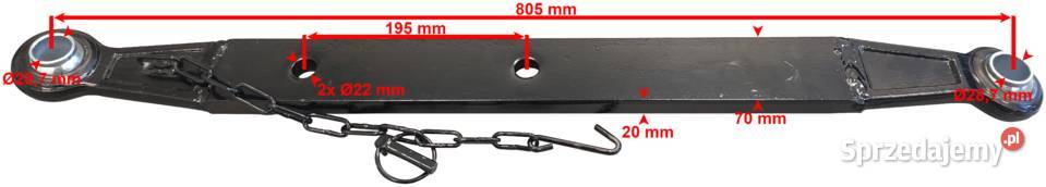 Uniwersalne CIĘGŁO Belka 800mm Lewe Prawe C360 Solec Kujawski