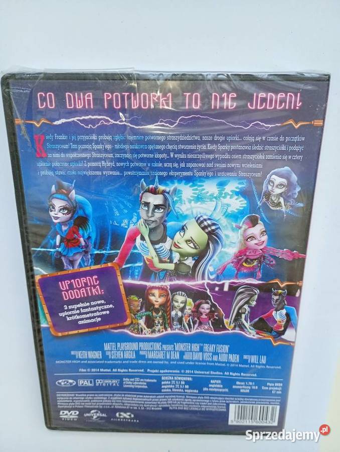 Monster High Upiorne połączenie DVD na Halloween lektor Warszawa