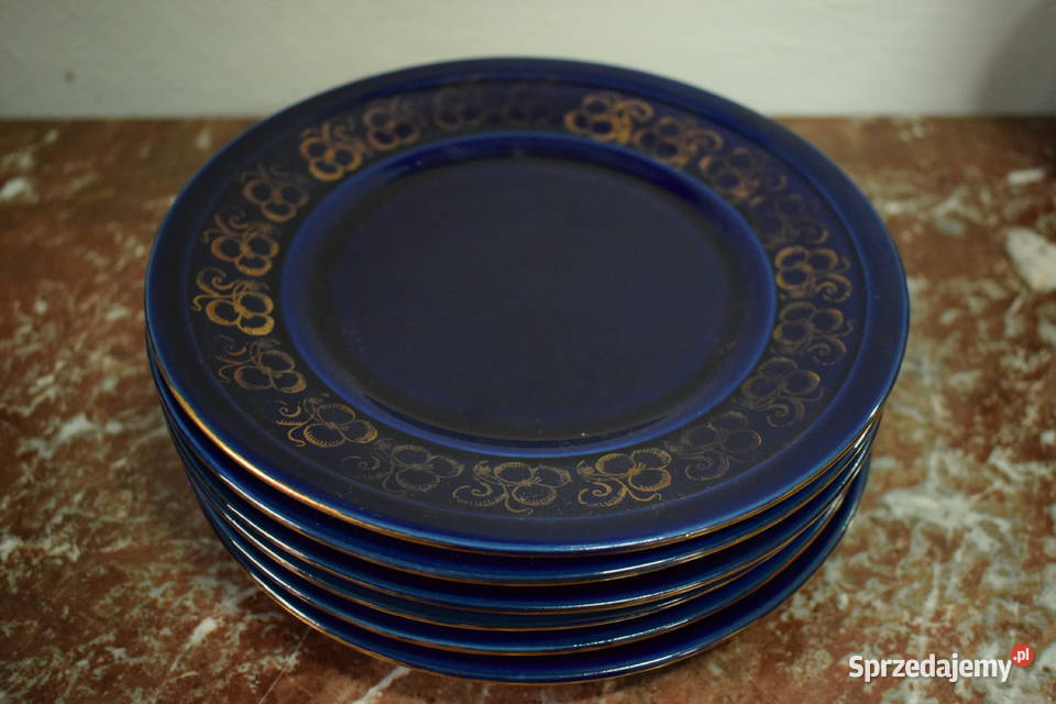 Kobaltowe talerzyki