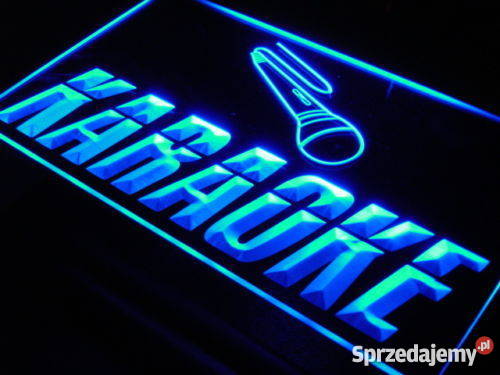 Reklama baner szyld neon KARAOKE bar do firmy Poznań