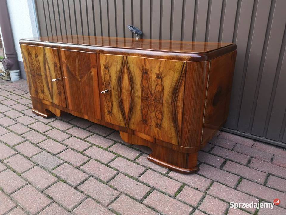 Komoda ARTDECO Orzech Niska Stara Antyk Politura Swarzędz